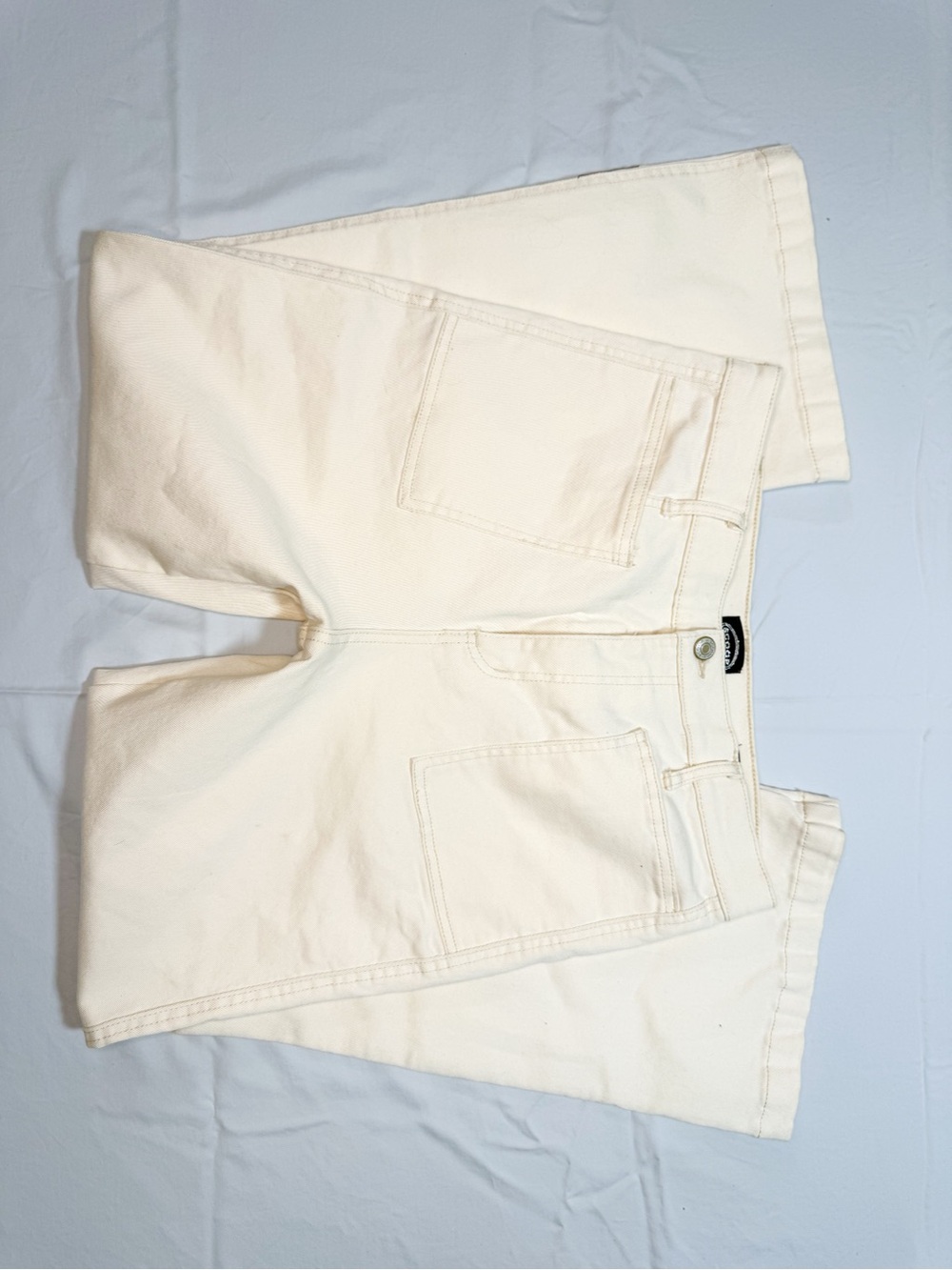 Cream Flare/Wide Leg Jeans - SCOOP